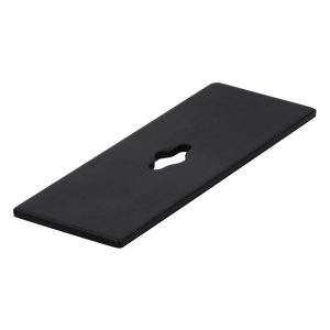 Achterplaat mat zwart voor knop 72 mm (150 8)