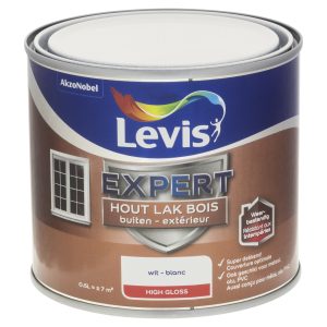 Levis expert houtlak buiten High Gloss Wit 0,5L 0001