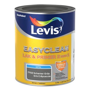 Levis EasyClean Lak & Primer satin Schemer Grijs 0,75 L