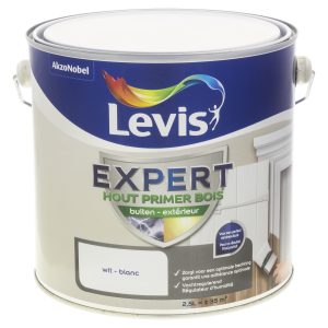 Levis Expert Hout Primer Buiten Wit 2,5 L (syntetisch)