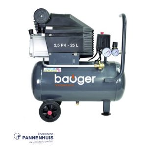 Bauger KA252502 compressor 25l 2,5pk 220l/min 2800t/min