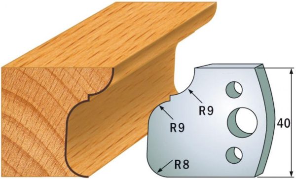 CMT Profielmessen I=40x4mm 2 stuks nr.068