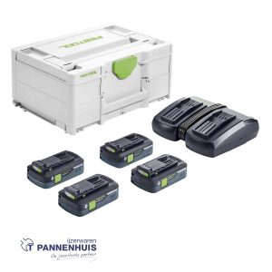 Festool Energie-set SYS 18V 4×4,0/TCL6DUO