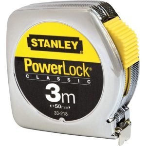 Stanley Rolbandmaat Powerlock 3m – 12,7mm metaal