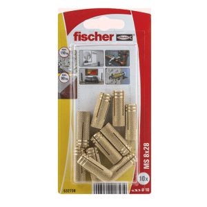 Fischer Messing plug MS  8 x 28 (10st blister)