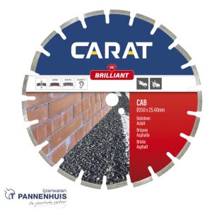 Carat CA Premium 350×20 baksteen en asfalt