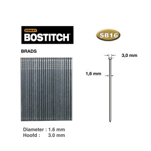 Bostitch 16GA Finish nail 38MM GALV 2.5M