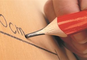 Lyra potlood 333-24cm rood voor schrijnwerkers