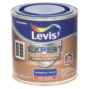 Levis expert houtlak buiten High Gloss Koningsblauw 0,25L 6845