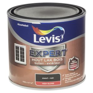 Levis expert houtlak buiten High Gloss Zwart 0,5L 7900