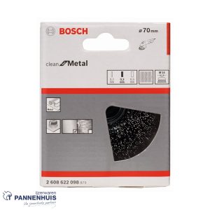 Bosch Komborstel gegolfd  75 x 0,3 mm M14 staal