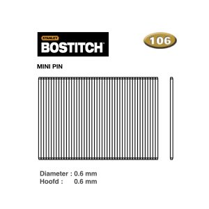 Bostitch MINI PIN 15MM STANOX 20M