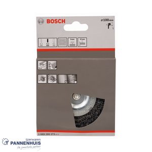 Bosch schijfborstel gegolfd 100 X 0,3 mm 10 mm staal