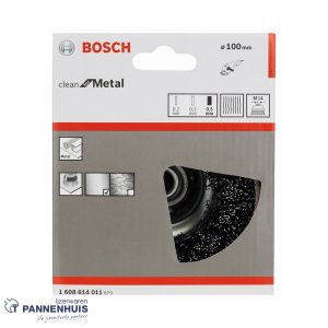 Bosch Komborstel gegolfd 100 x 0,5 mm M14 staal