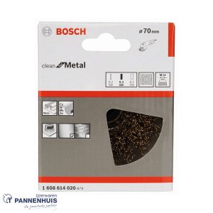 Bosch Komborstel gegolfd  70 x 0,3 mm M14 vermessingd