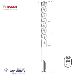 Bosch Hamerboor SDS-Plus-7X, 28 x 400 x 450 mm