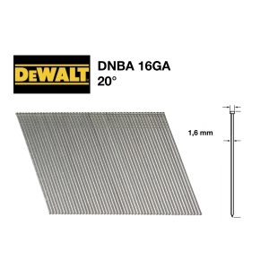 Dewalt DNBA16 Brads 1.6-32 Galva 20° 2.5m