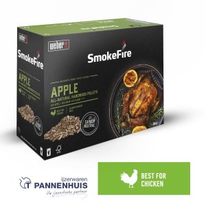 Weber Natuurlijke hardhout pellets – Apple 8 kg