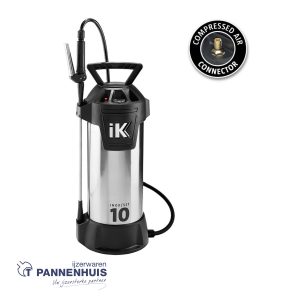 Drukspuit IK INOX 10 – 10 liter (incl. persluchtventiel)
