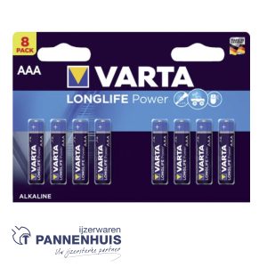 Varta Longlife Power AAA Blister (8 st) 4+4