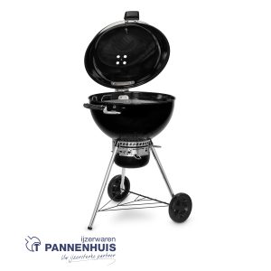 Weber Master-Touch GBS Premium E-5770-houtskoolbarbecue van 57 cm Black + Zijtafel + hoes 7186 (nr3)