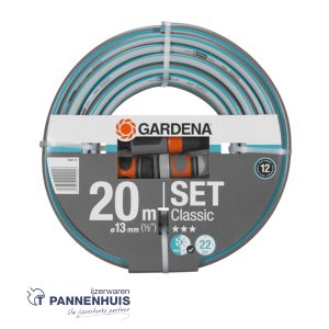 Gardena Classic slang (1/2″), 20m + armaturen