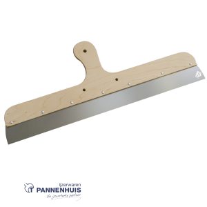 Spackmes 500 mm / 0,7 mm met houten greep – inox