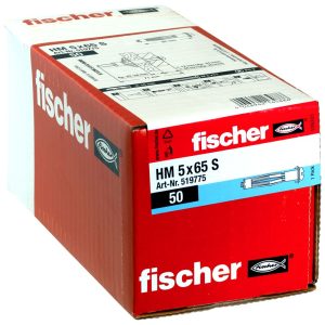 fischer Hollewandplug HM 5 x 65 S met schroef (50st)