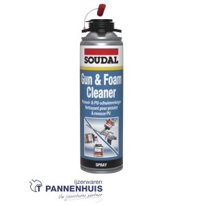 Soudal Gun + Foamclaener 500ml (draaiaansluiting)