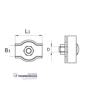 Staaldraadklem simplex 03 mm verzinkt