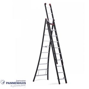 Altrex Nevada reformladder 3×10 sporten 305 – 750cm zwart