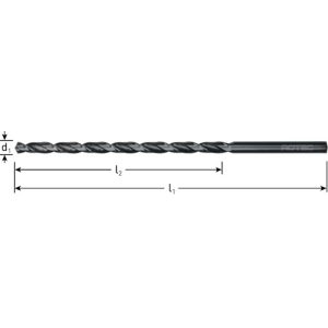 HSS lange metaalboor DIN1869 ø  7,0 x 290 mm Serie 2