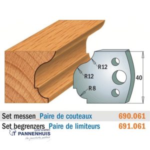 CMT Profielmessen I=40x4mm 2 stuks nr.061