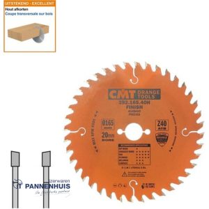 CMT Afkortcirkelzaag HW 165x20x2,2 Z40 Massieve houtsoorten