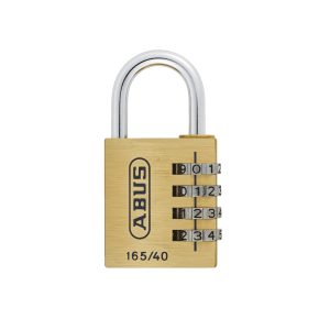 Abus messing cijferhangslot 165/40 – 35020 blister