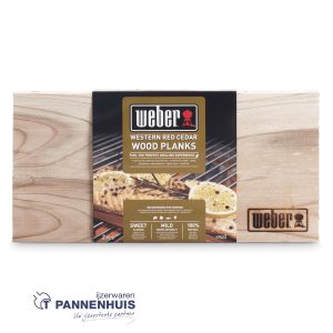 Weber Cederhouten rookplank 15×30 cm 2 stuks