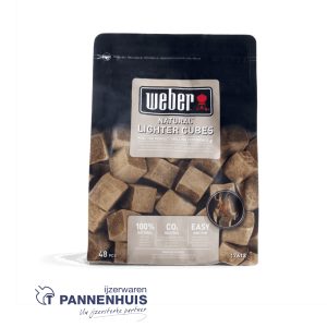 Weber Aanmaakblokjes 48 stuks bruin ecologisch