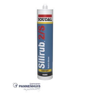 Soudal Silirub 2S neutraal sanitair transparant-grijs 300ml