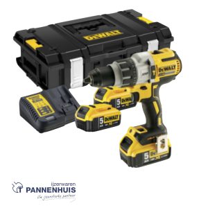 Dewalt DCD996P3K 18V XR Brushless XRP Schroef/klopboormachine met 3x 5.0 Ah in ToughSystem koffer OP=OP