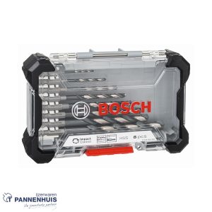 Bosch 8-delige set boor Impact Control HSS 2, 3, 4, 5, 6, 7, 8, 10 mm