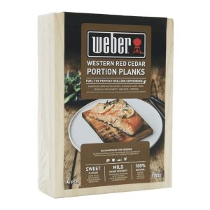 Weber Cederhouten portie rookplankjes 15×11 cm 4 stuks