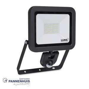 Lumx LED straler WSS-50 met sensor : 50W / IP54 lumen 4200 op=op