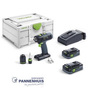 Festool Accu schroefboor T 18+3 HPC 4,0 I-Plus