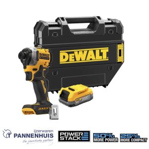 Dewalt DCF850E1T 18V XR Brushless Ultra Compacte Slagschroevendraaier 3 snelheden – 1x PS