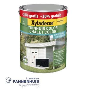 Xyladecor Tuinhuis Color Houtskool 2,5+0,5L