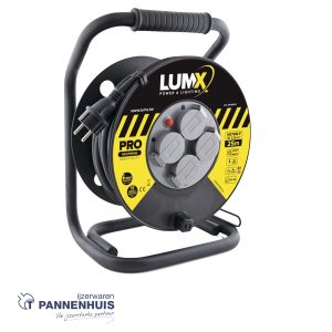 Lumx Kabelhaspel professioneel – 25 m PRO – 2,5 mm2