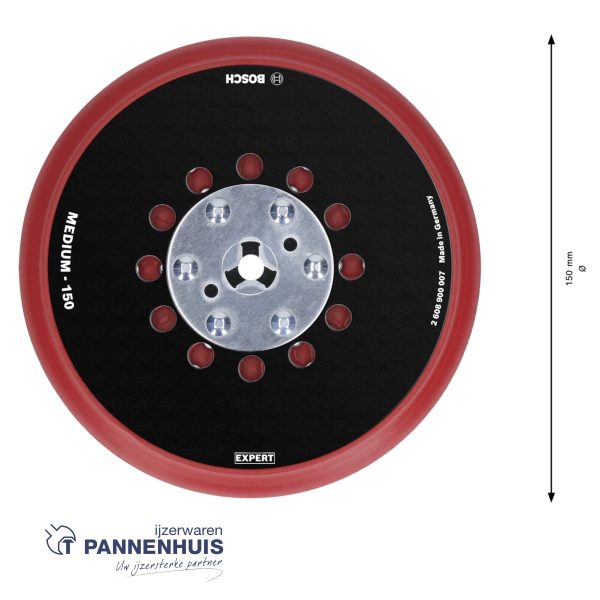 Bosch Schuurplateau multiperforatie middel, 150 mm - Afbeelding 3