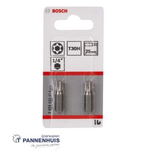 Bosch 2x Bit extra-hard Security Torx T30H, 25