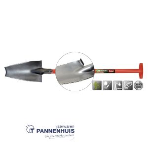 Polet Boomwortelspade fibersteel met zaagrand 85 cm