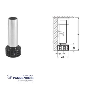 Sokkelpoot type 350 Verzinkt 100mm